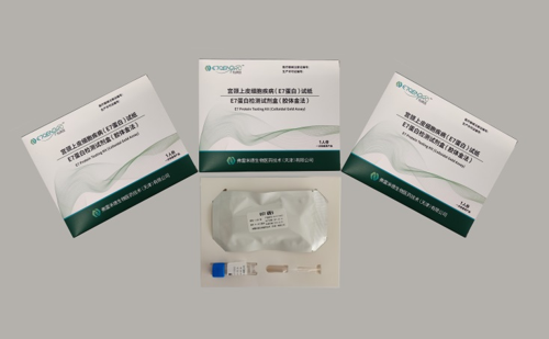Kit de autoprueba casera de proteína E7, tarjeta de prueba clínica de oncoproteína E7 de oro coloidal para cáncer de cuello uterino